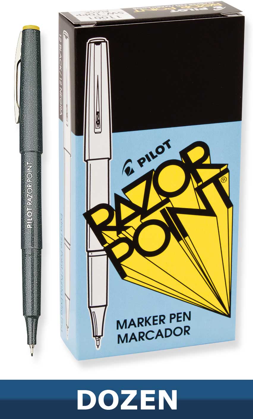 Razor Point Marker pen. Dozen Box | Pilot Pen